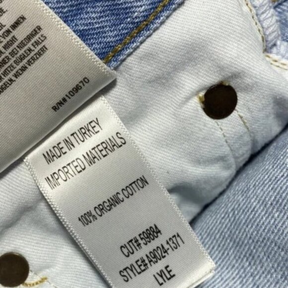 NEW AGOLDE  Los Angeles Womens Switch Blue Size 28 Revolve Loose Skinny Jeans - Picture 2 of 8